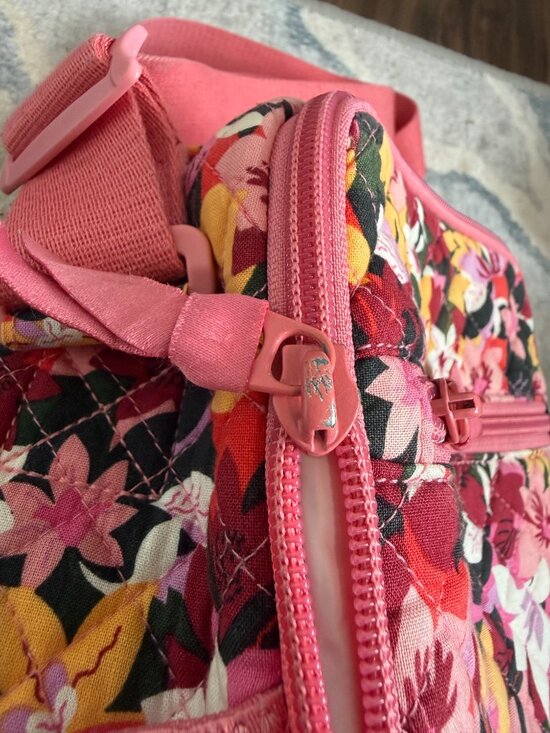 Vera Bradley Campus Backpack and Crossbody Lunchbox Pink Floral Pattern main image 11